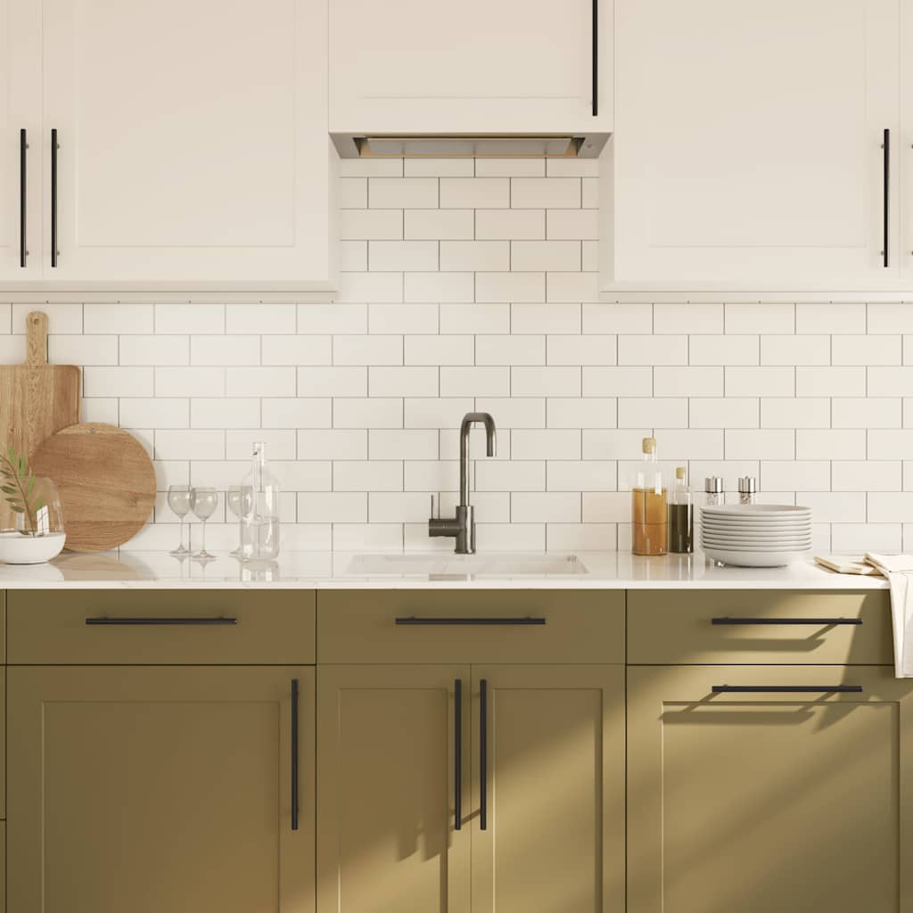 vidaXL Λαβές Ντουλαπιών 5 τεμ. Μαύρες 224 χιλ. από Ανοξείδωτο Ατσάλι