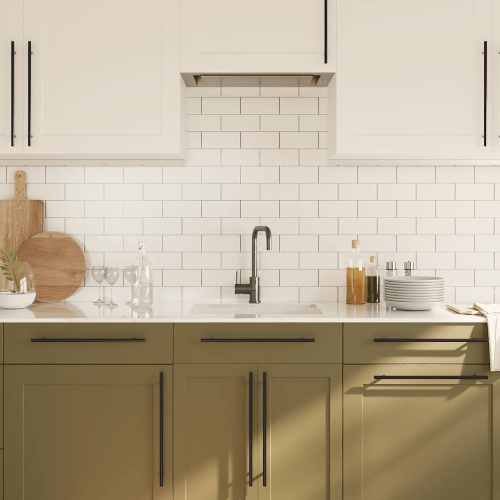 vidaXL Λαβές Ντουλαπιών 5 τεμ. Μαύρες 320 χιλ. από Ανοξείδωτο Ατσάλι