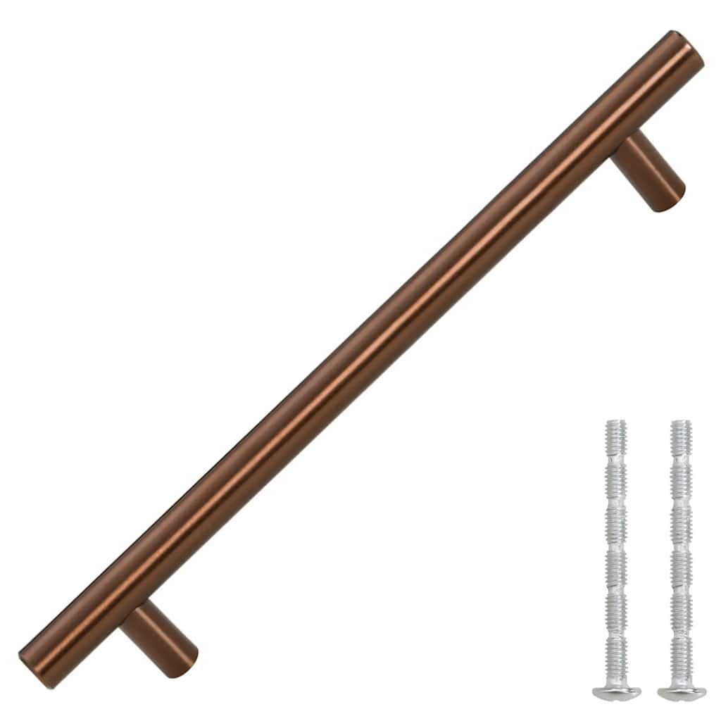 vidaXL Λαβές Ντουλαπιών 10 τεμ. Μπρονζέ 160 χιλ. από Ανοξείδωτο Ατσάλι