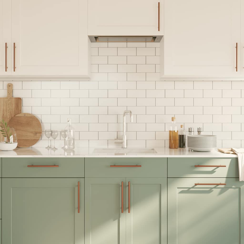 vidaXL Λαβές Ντουλαπιών 10 τεμ. Μπρονζέ 160 χιλ. από Ανοξείδωτο Ατσάλι