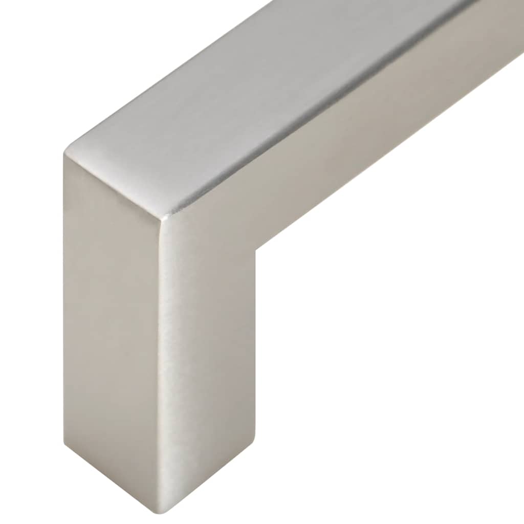 vidaXL Λαβές Ντουλαπιών 10 τεμ. Ασημί 64 χιλ. από Ανοξείδωτο Ατσάλι