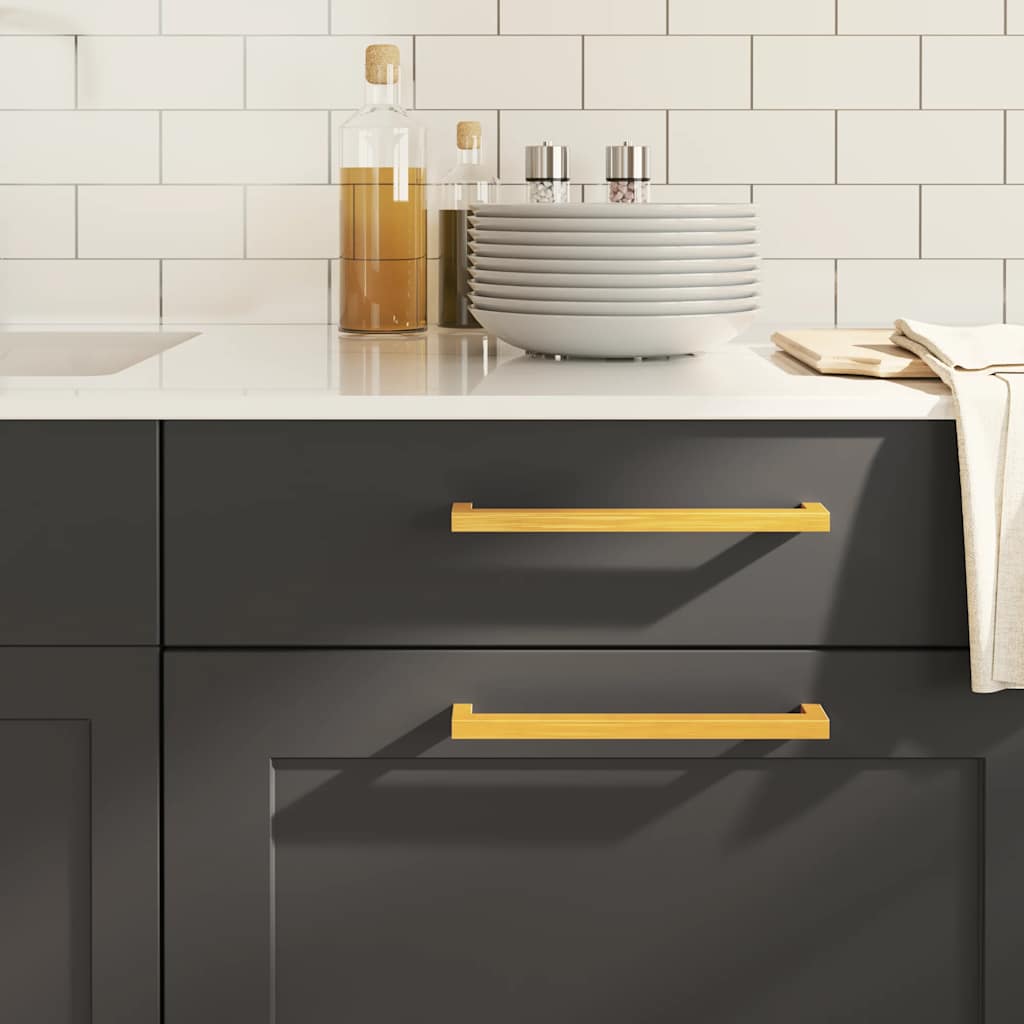 vidaXL Λαβές Ντουλαπιών 5 τεμ. Χρυσές 224 χιλ. από Ανοξείδωτο Ατσάλι