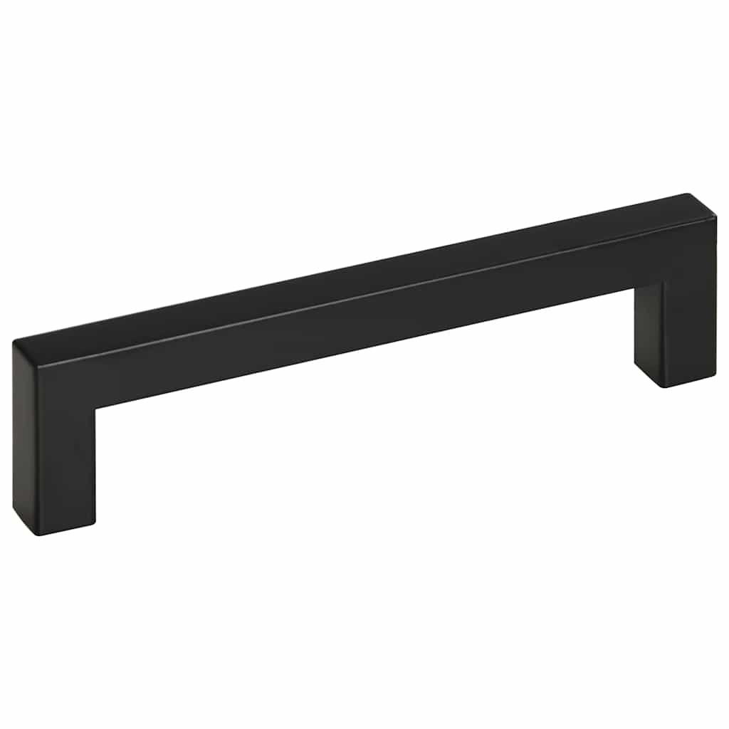 vidaXL Λαβές Ντουλαπιών 10 τεμ. Μαύρες 128 χιλ. από Ανοξείδωτο Ατσάλι