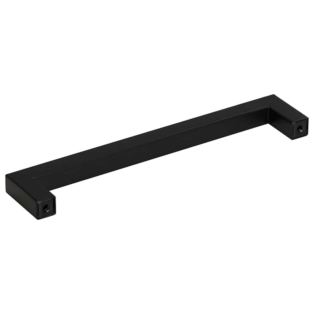 vidaXL Λαβές Ντουλαπιών 10 τεμ. Μαύρες 160 χιλ. από Ανοξείδωτο Ατσάλι