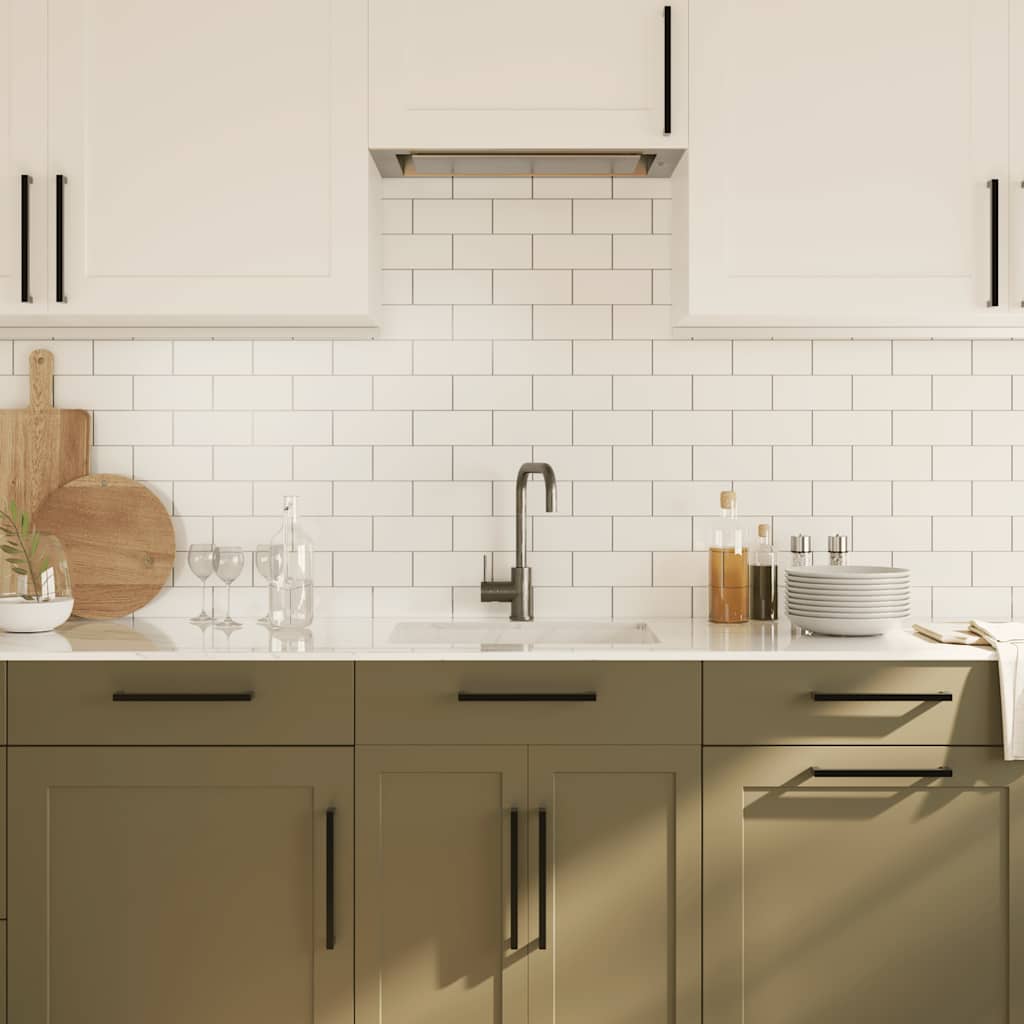 vidaXL Λαβές Ντουλαπιών 5 τεμ. Μαύρες 224 χιλ. από Ανοξείδωτο Ατσάλι