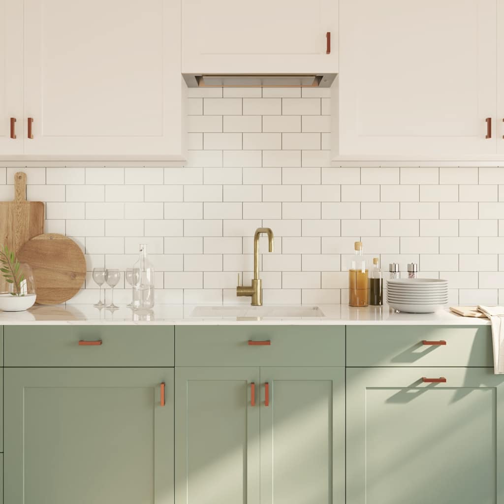 vidaXL Λαβές Ντουλαπιών 10 τεμ. Μπρονζέ 64 χιλ. από Ανοξείδωτο Ατσάλι