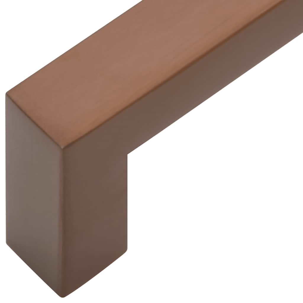 vidaXL Λαβές Ντουλαπιών 10 τεμ. Μπρονζέ 64 χιλ. από Ανοξείδωτο Ατσάλι