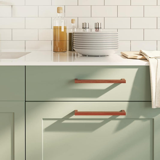 vidaXL Λαβές Ντουλαπιών 5 τεμ. Μπρονζέ 192 χιλ. από Ανοξείδωτο Ατσάλι