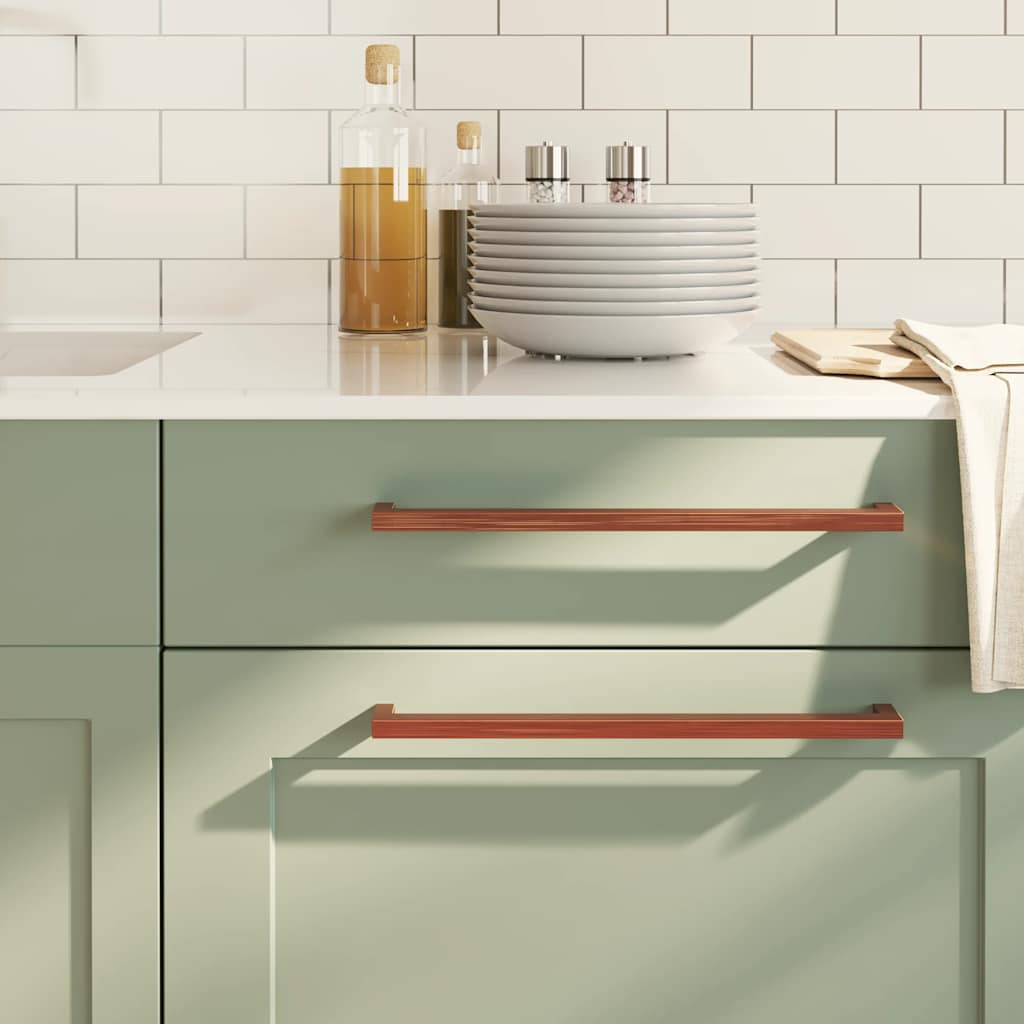 vidaXL Λαβές Ντουλαπιών 5 τεμ. Μπρονζέ 320 χιλ. από Ανοξείδωτο Ατσάλι