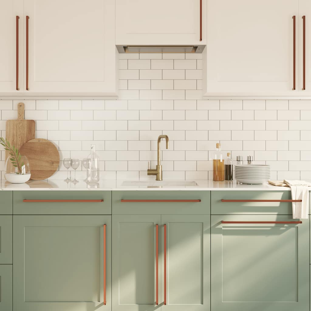 vidaXL Λαβές Ντουλαπιών 5 τεμ. Μπρονζέ 480 χιλ. από Ανοξείδωτο Ατσάλι