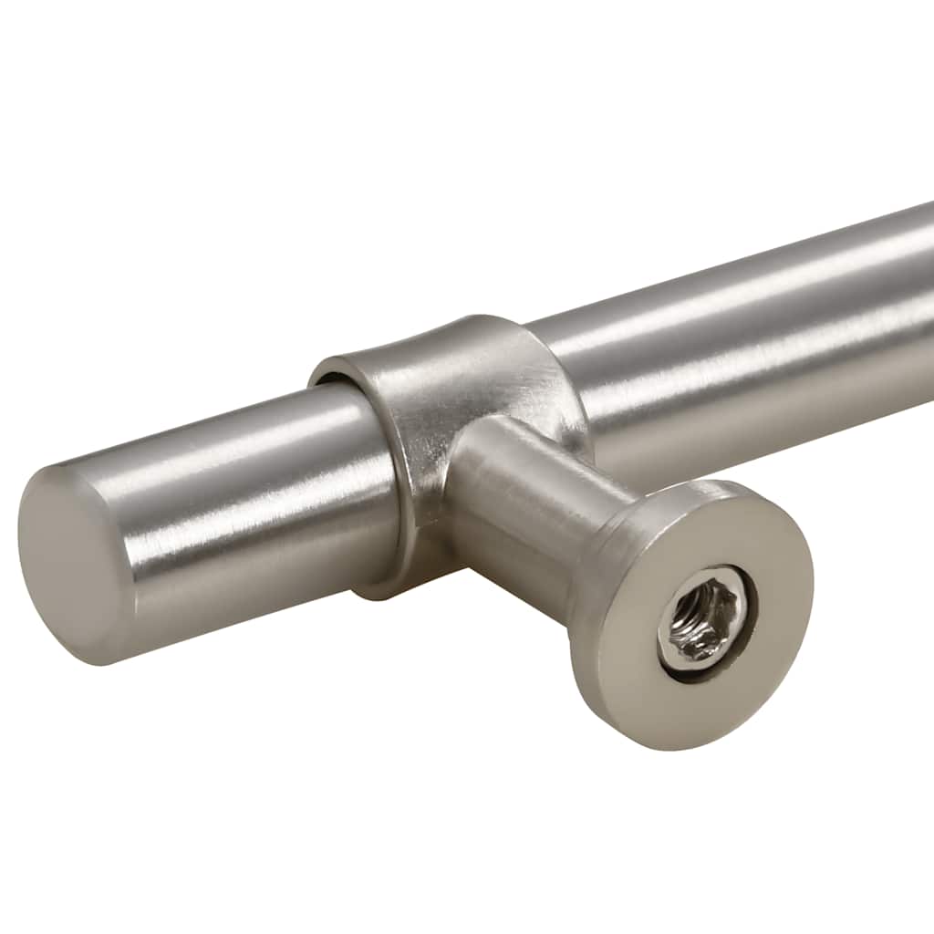 vidaXL Λαβές Ντουλαπιών 10 τεμ. Ασημί 128 χιλ. από Ανοξείδωτο Ατσάλι