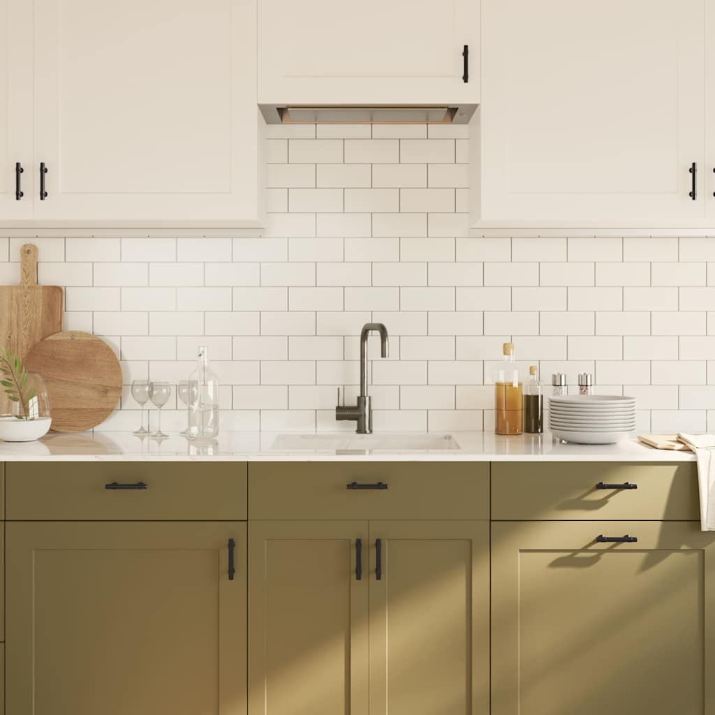 vidaXL Λαβές Ντουλαπιών 10 τεμ. Μαύρες 96 χιλ. από Ανοξείδωτο Ατσάλι