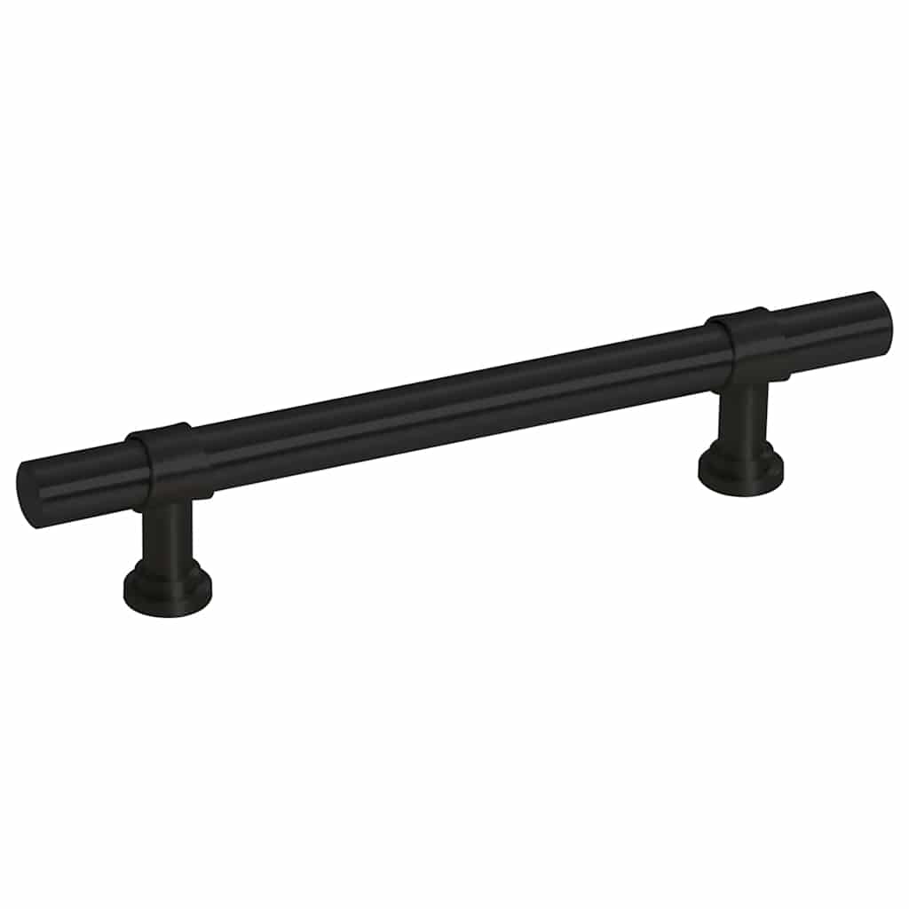 vidaXL Λαβές Ντουλαπιών 10 τεμ. Μαύρες 96 χιλ. από Ανοξείδωτο Ατσάλι