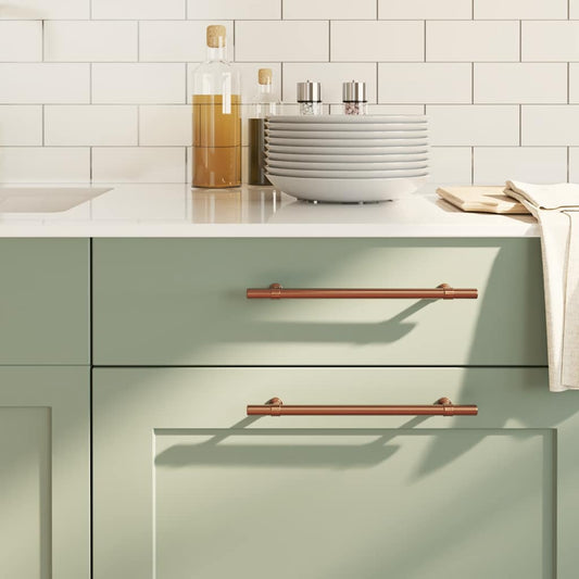 vidaXL Λαβές Ντουλαπιών 5 τεμ. Μπρονζέ 192 χιλ. από Ανοξείδωτο Ατσάλι