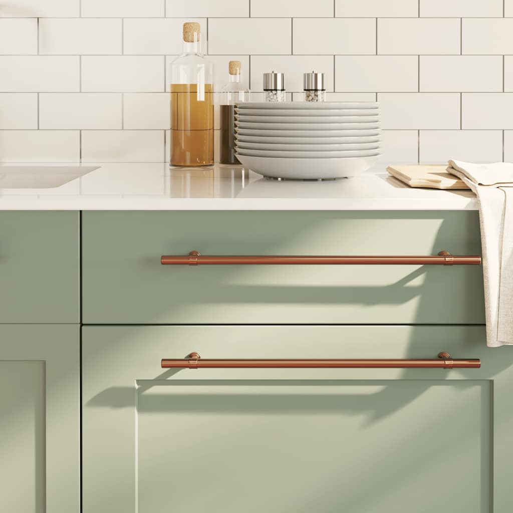 vidaXL Λαβές Ντουλαπιών 5 τεμ. Μπρονζέ 320 χιλ. από Ανοξείδωτο Ατσάλι