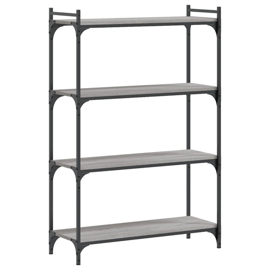 vidaXL Βιβλιοθήκη 4 Επιπέδων Γκρι Sonoma 80x30x120 εκ. Επεξεργ. Ξύλο