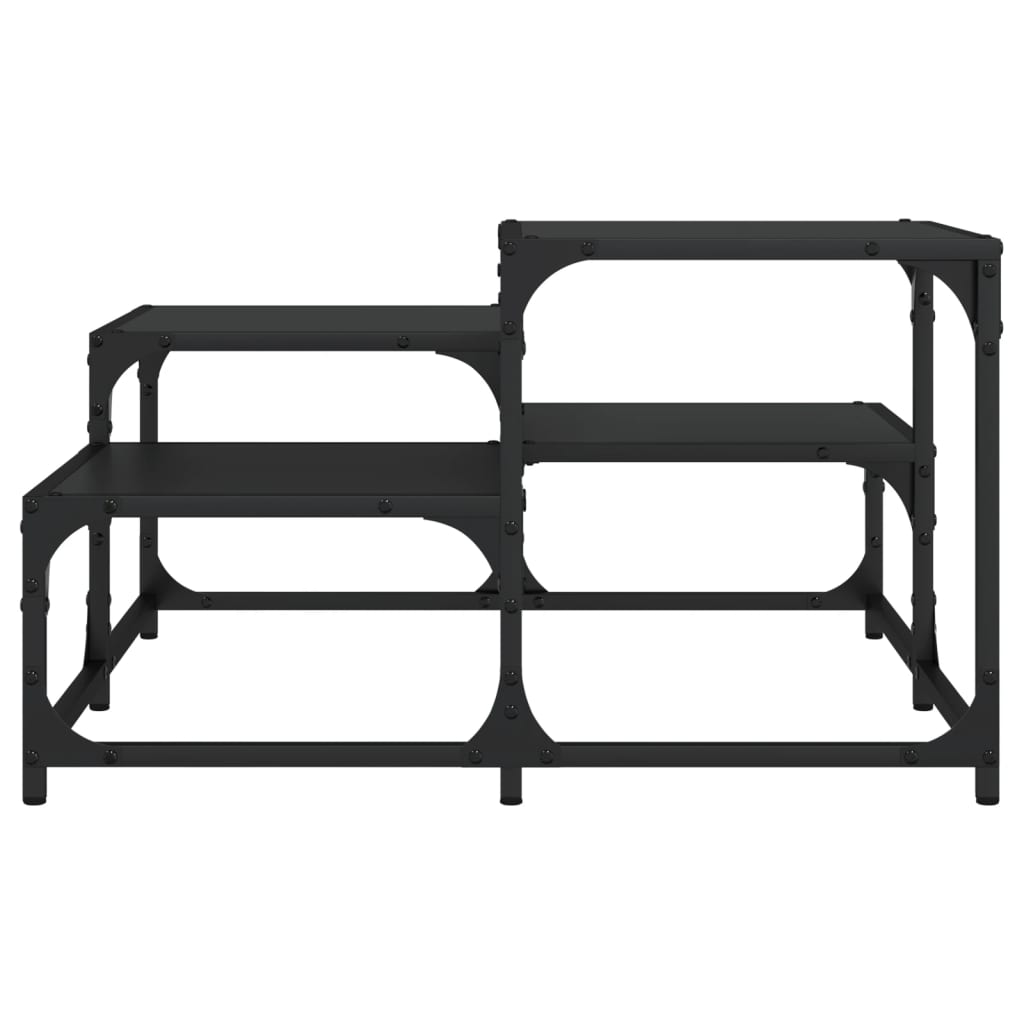 vidaXL Τραπεζάκι Σαλονιού Μαύρο 68 x 68 x 40 εκ. Επεξεργασμένο Ξύλο