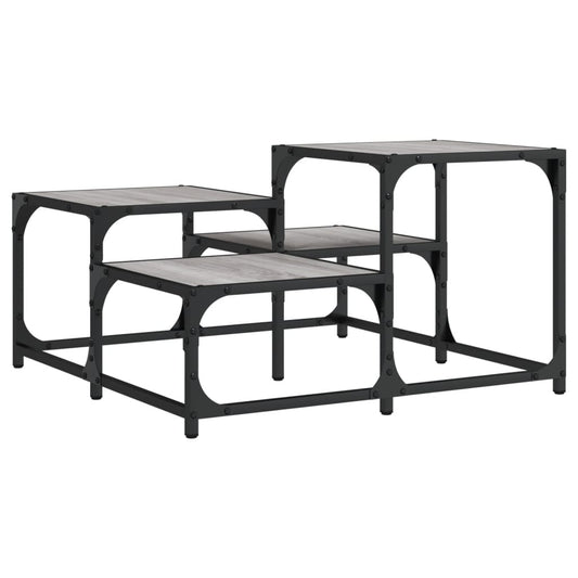 vidaXL Τραπεζάκι Σαλονιού Γκρι Sonoma 68 x 68 x 40 εκ. Επεξεργ. Ξύλο