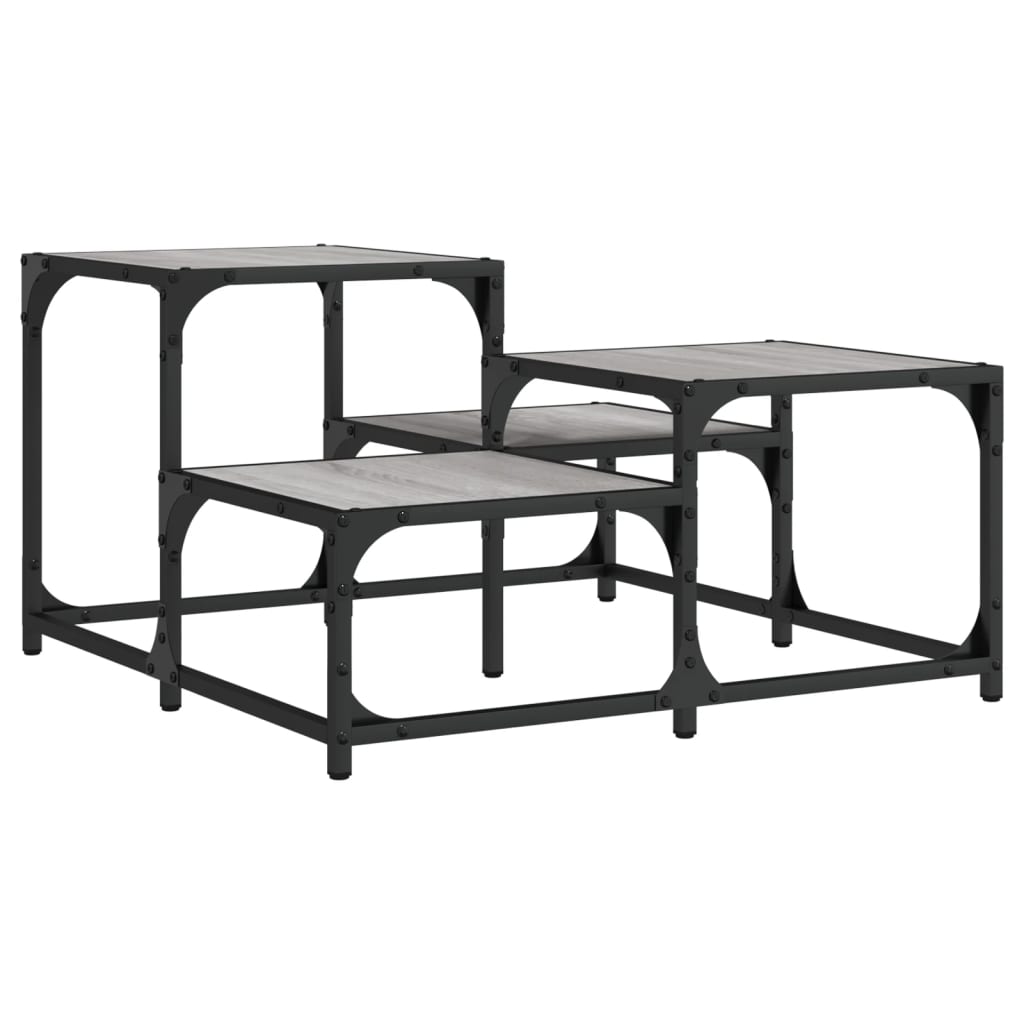 vidaXL Τραπεζάκι Σαλονιού Γκρι Sonoma 68 x 68 x 40 εκ. Επεξεργ. Ξύλο