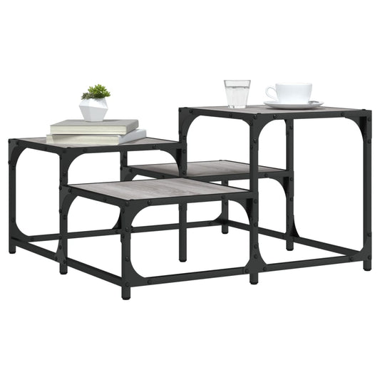 vidaXL Τραπεζάκι Σαλονιού Γκρι Sonoma 68 x 68 x 40 εκ. Επεξεργ. Ξύλο