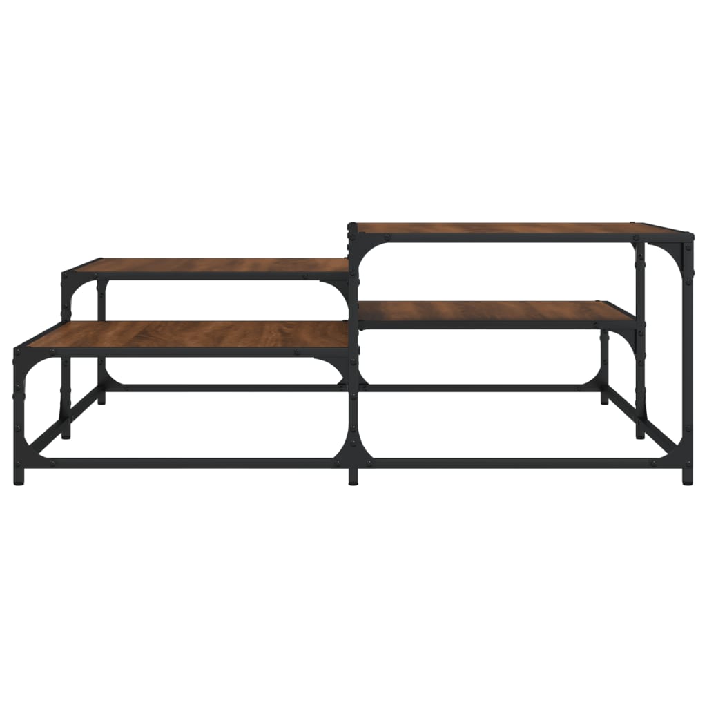 vidaXL Τραπεζάκι Σαλονιού Καφέ Δρυς 107 x 107 x 40 εκ. Επεξεργ. Ξύλο