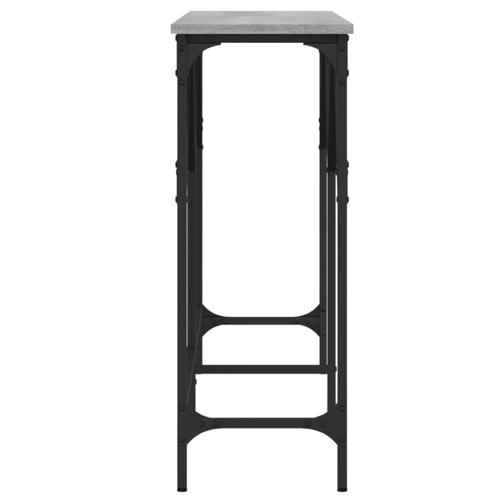 vidaXL Τραπέζι Κονσόλα Γκρι Sonoma 140 x 29 x 75 εκ. Επεξεργ. Ξύλο