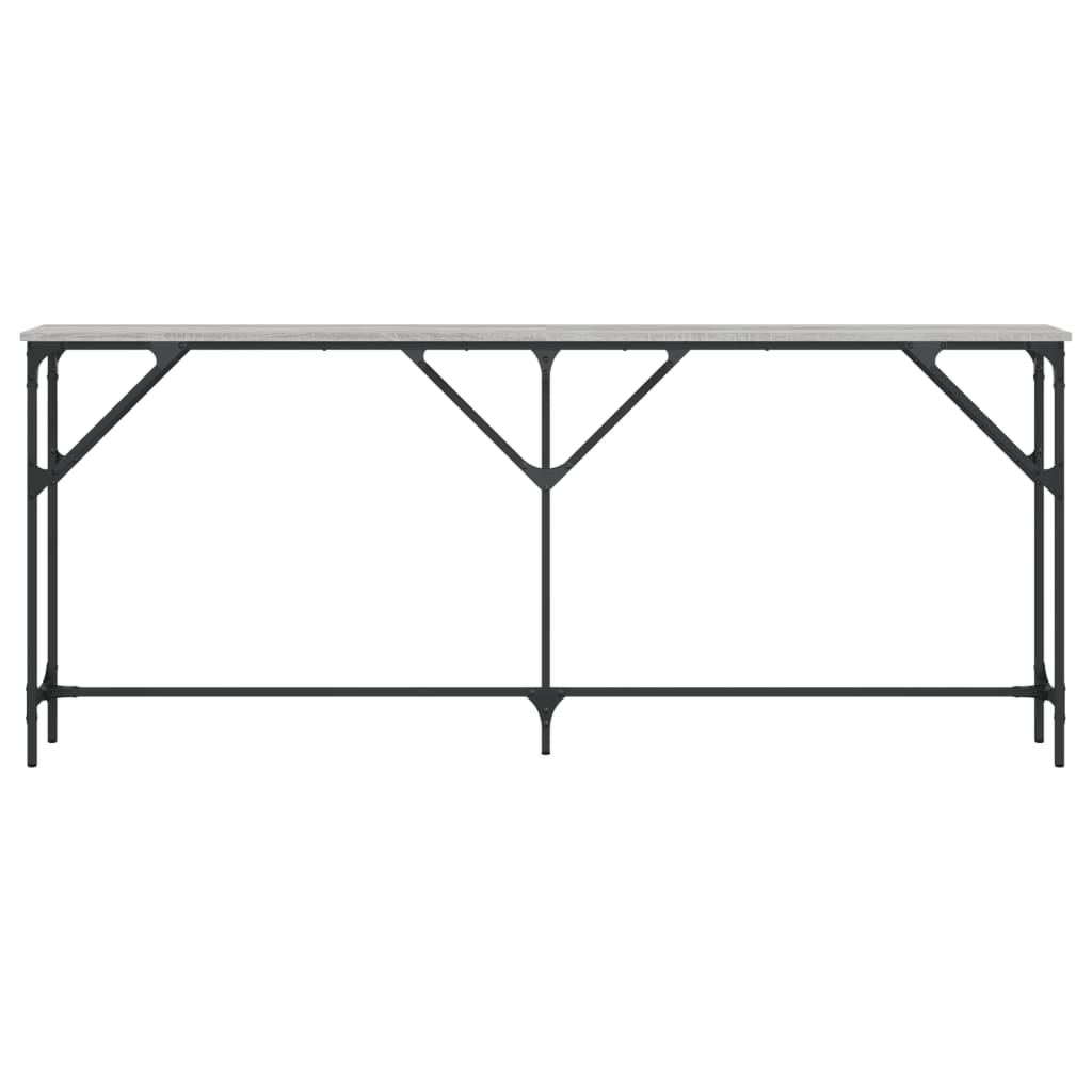 vidaXL Τραπέζι Κονσόλα Γκρι Sonoma 180x23x75 εκ. Επεξεργασμένο Ξύλο