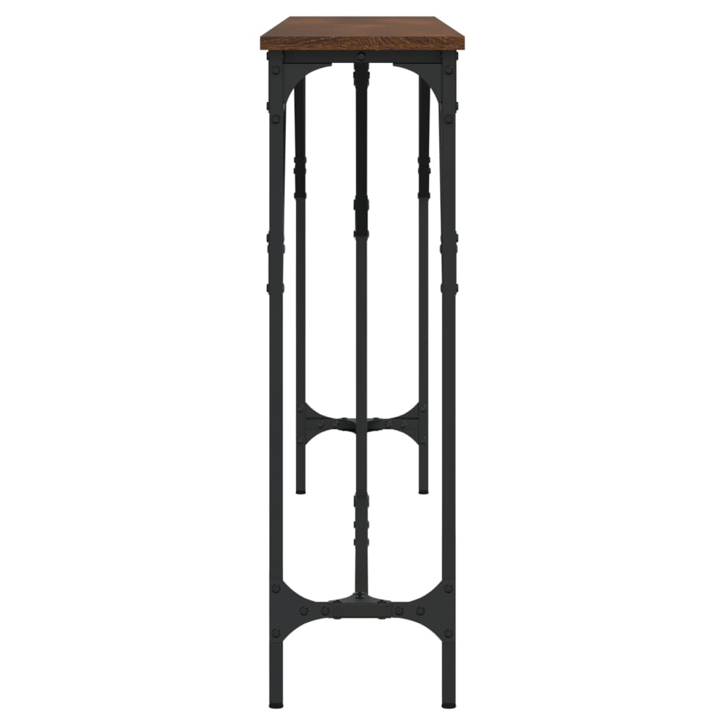 vidaXL Τραπέζι Κονσόλα Καφέ Δρυς 180x23x75 εκ. Επεξεργασμένο Ξύλο