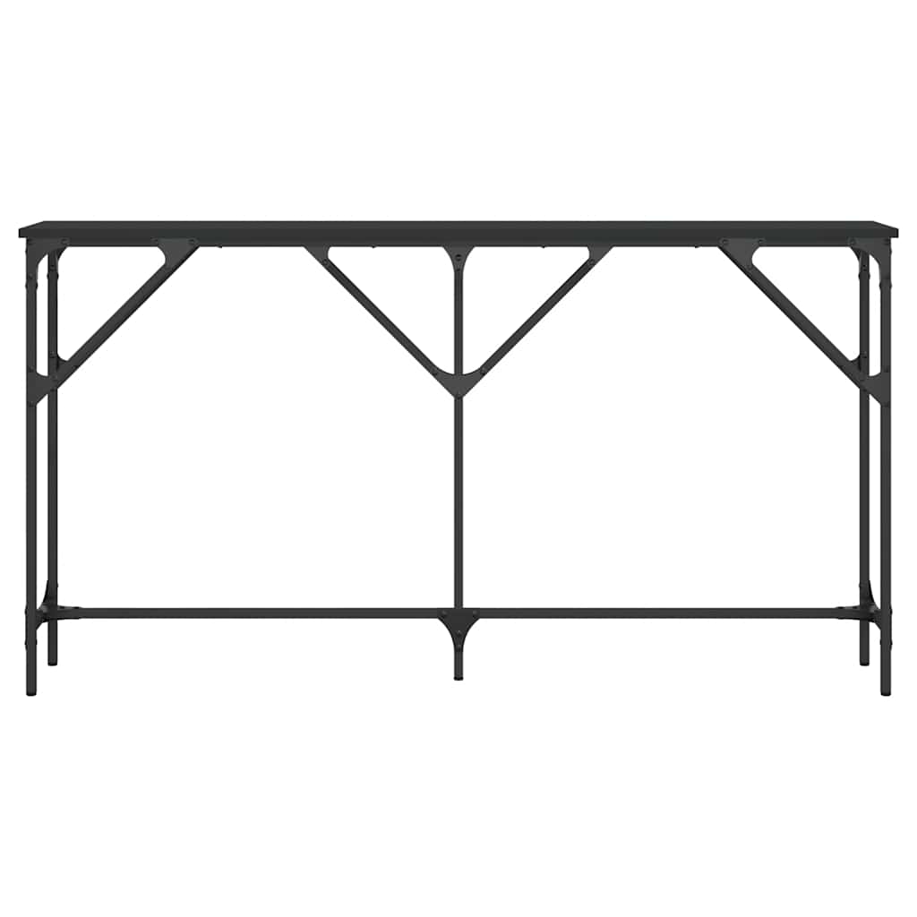 vidaXL Τραπέζι Κονσόλα Μαύρο 140 x 23 x 75 εκ. από Επεξεργασμένο Ξύλο