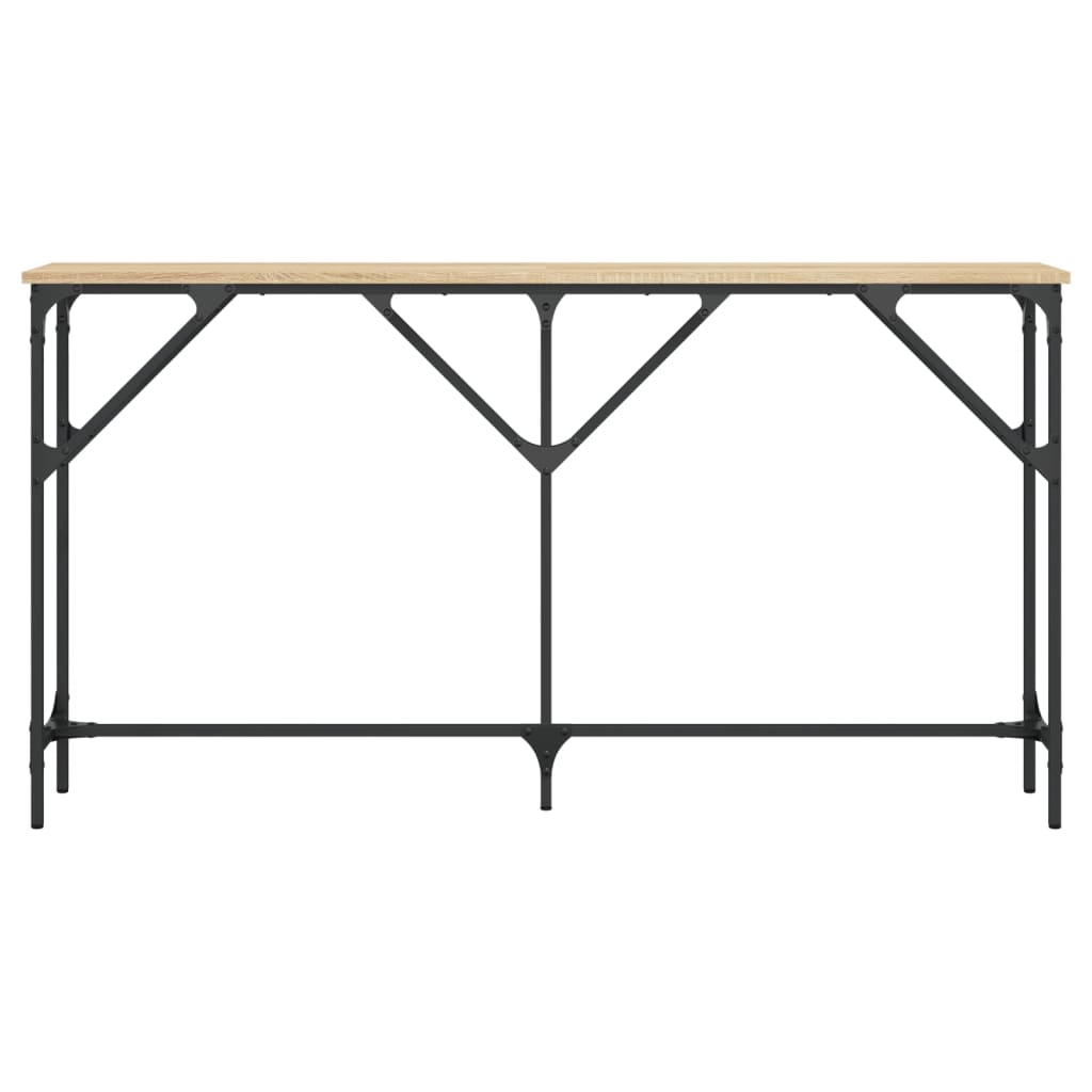 vidaXL Τραπέζι Κονσόλα Sonoma Δρυς 140 x 23 x 75 εκ. από Επεξεργ. Ξύλο