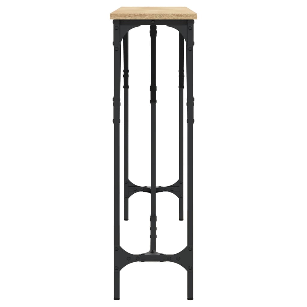 vidaXL Τραπέζι Κονσόλα Sonoma Δρυς 140 x 23 x 75 εκ. από Επεξεργ. Ξύλο