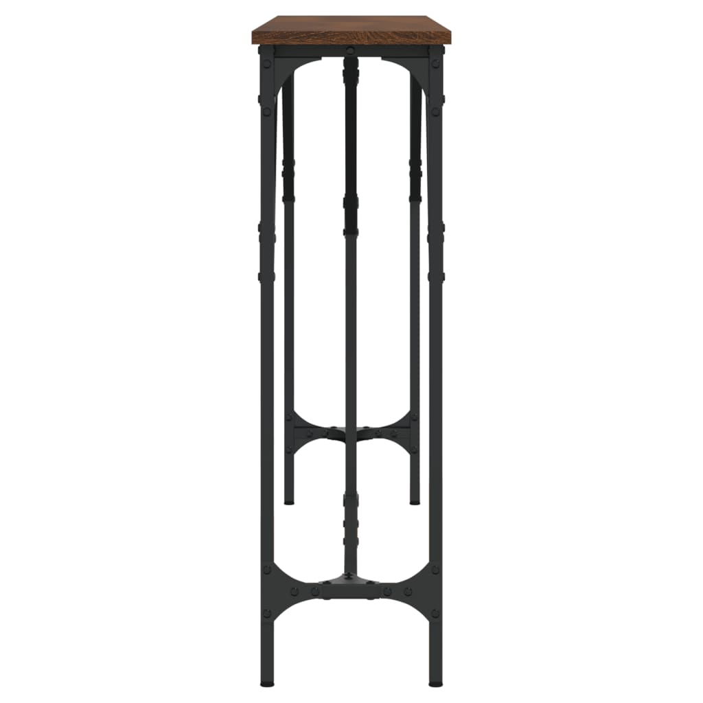 vidaXL Τραπέζι Κονσόλα Καφέ Δρυς 140 x 23 x 75 εκ. Επεξεργασμένο Ξύλο