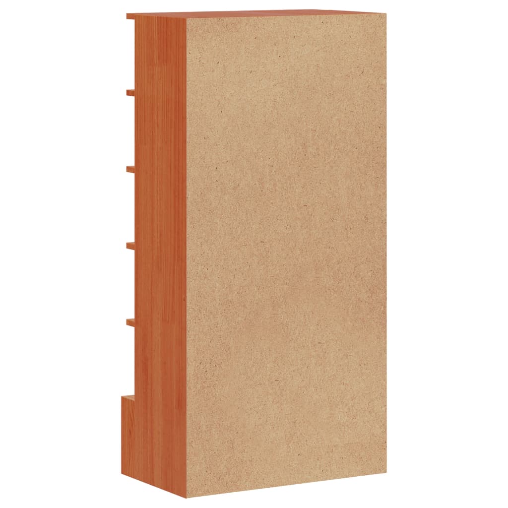 vidaXL Παπουτσοθήκη Καφέ Κεριού 52x30x104 εκ. από Μασίφ Ξύλο Πεύκου