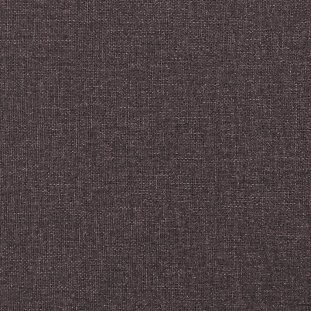 vidaXL Παγκάκι με Πλάτη Σκούρο Καφέ 120 x 62 x 75,5 εκ. Υφασμάτινο