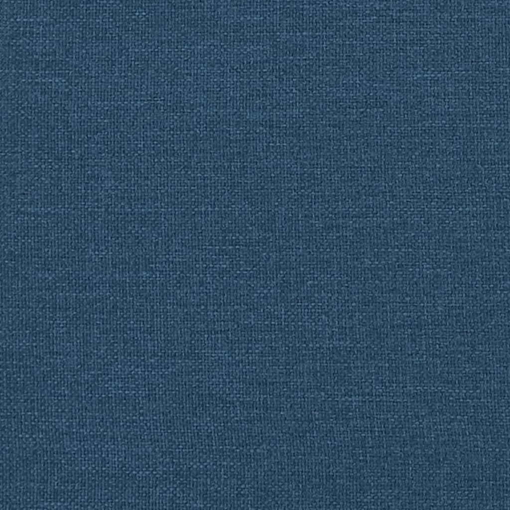 vidaXL Παγκάκι Μπλε 113 x 64,5 x 75,5 εκ. Υφασμάτινο με Μαξιλάρια