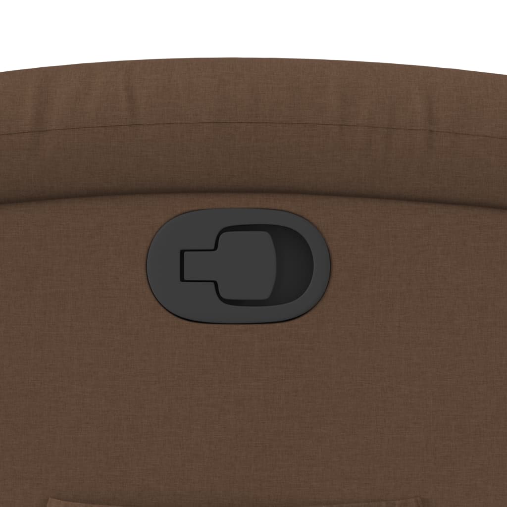 vidaXL Πολυθρόνα Ανακλινόμενη Καφέ Υφασμάτινη