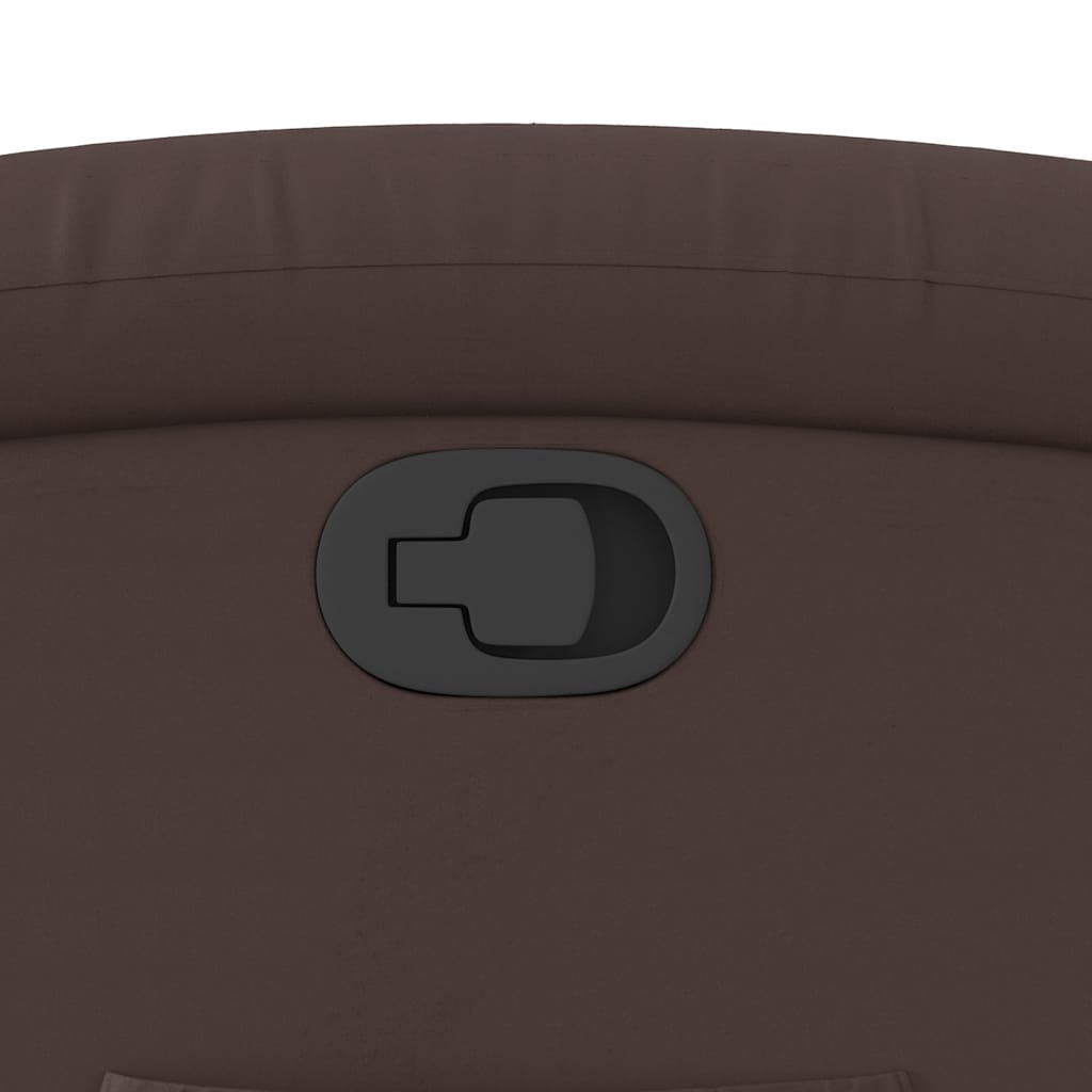 vidaXL Πολυθρόνα Ανακλινόμενη Καφέ από Συνθετικό Δέρμα