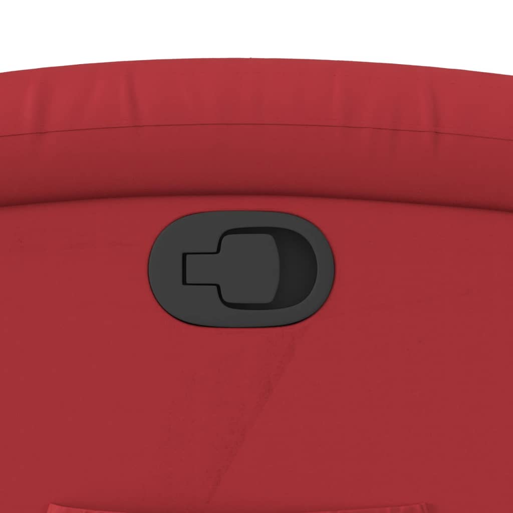 vidaXL Πολυθρόνα Ανακλινόμενη Κόκκινη από Συνθετικό Δέρμα