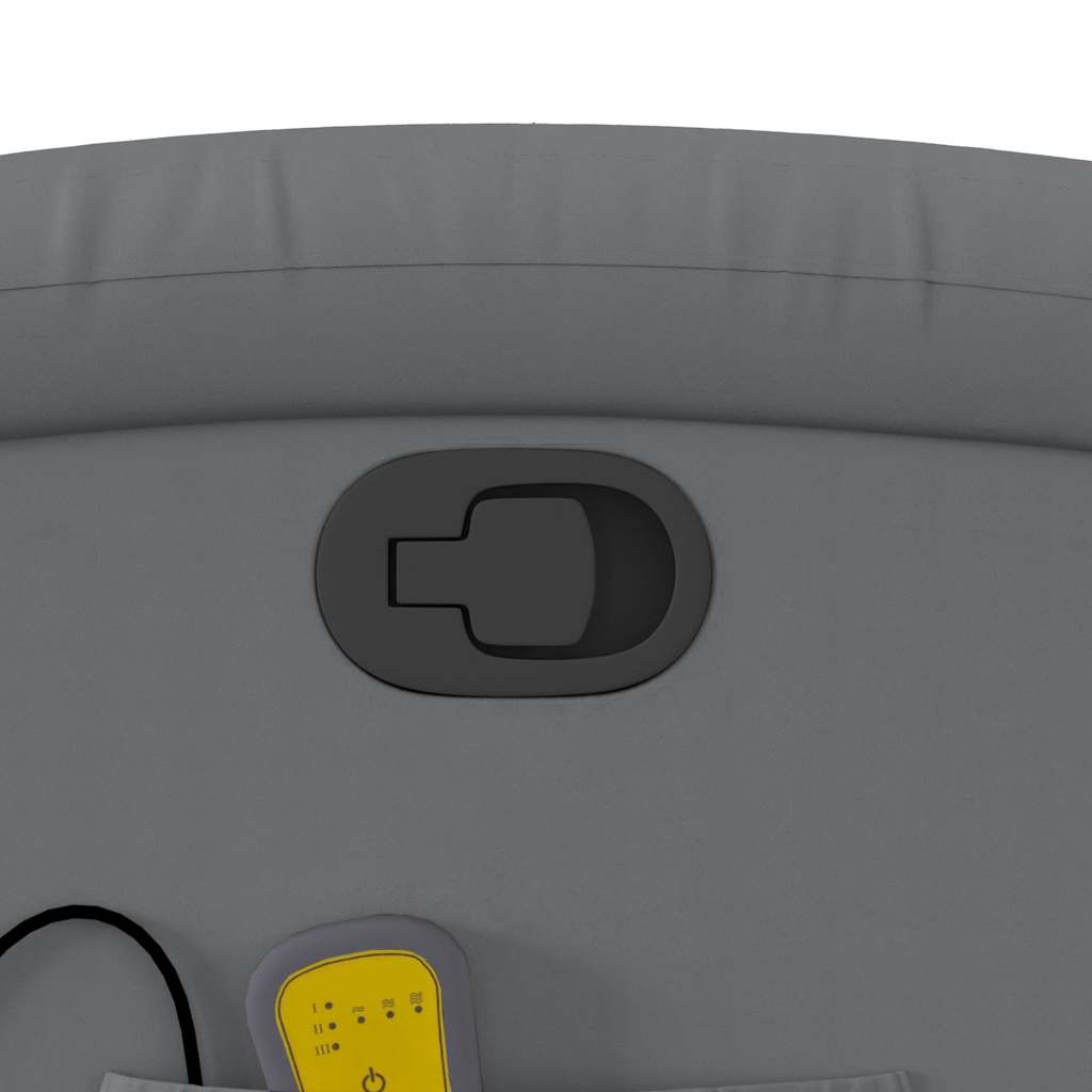 vidaXL Πολυθρόνα Μασάζ Ανακλινόμενη Γκρι από Συνθετικό Δέρμα