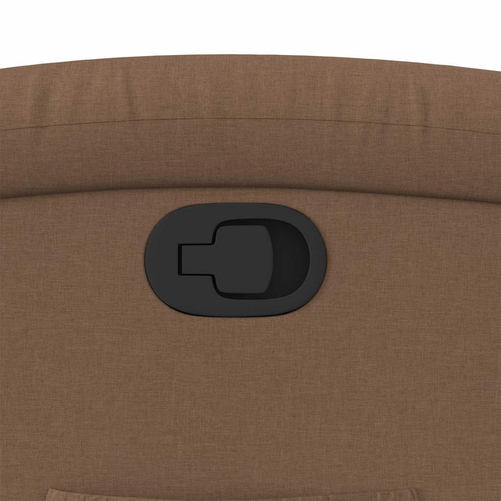 vidaXL Πολυθρόνα Ανακλινόμενη Καφέ Υφασμάτινη