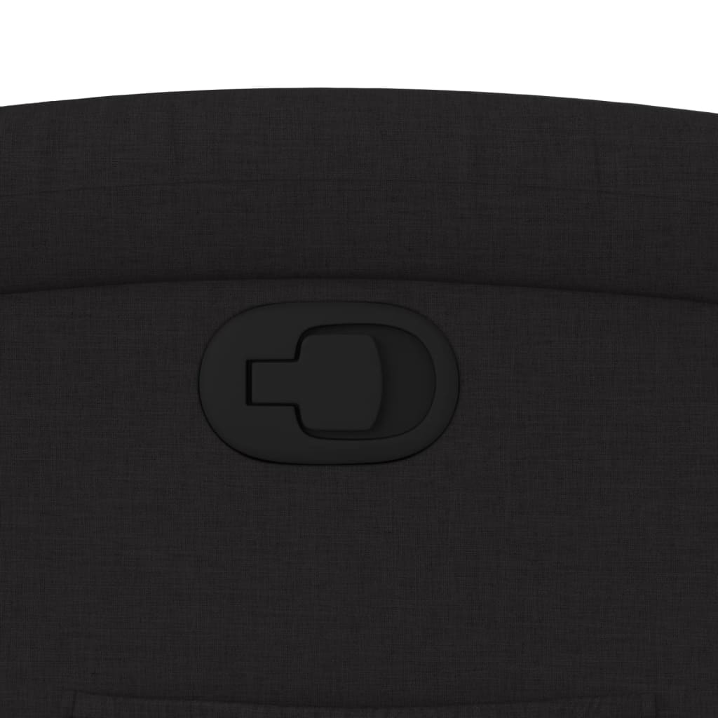 vidaXL Πολυθρόνα Ανακλινόμενη Μαύρη Υφασμάτινη