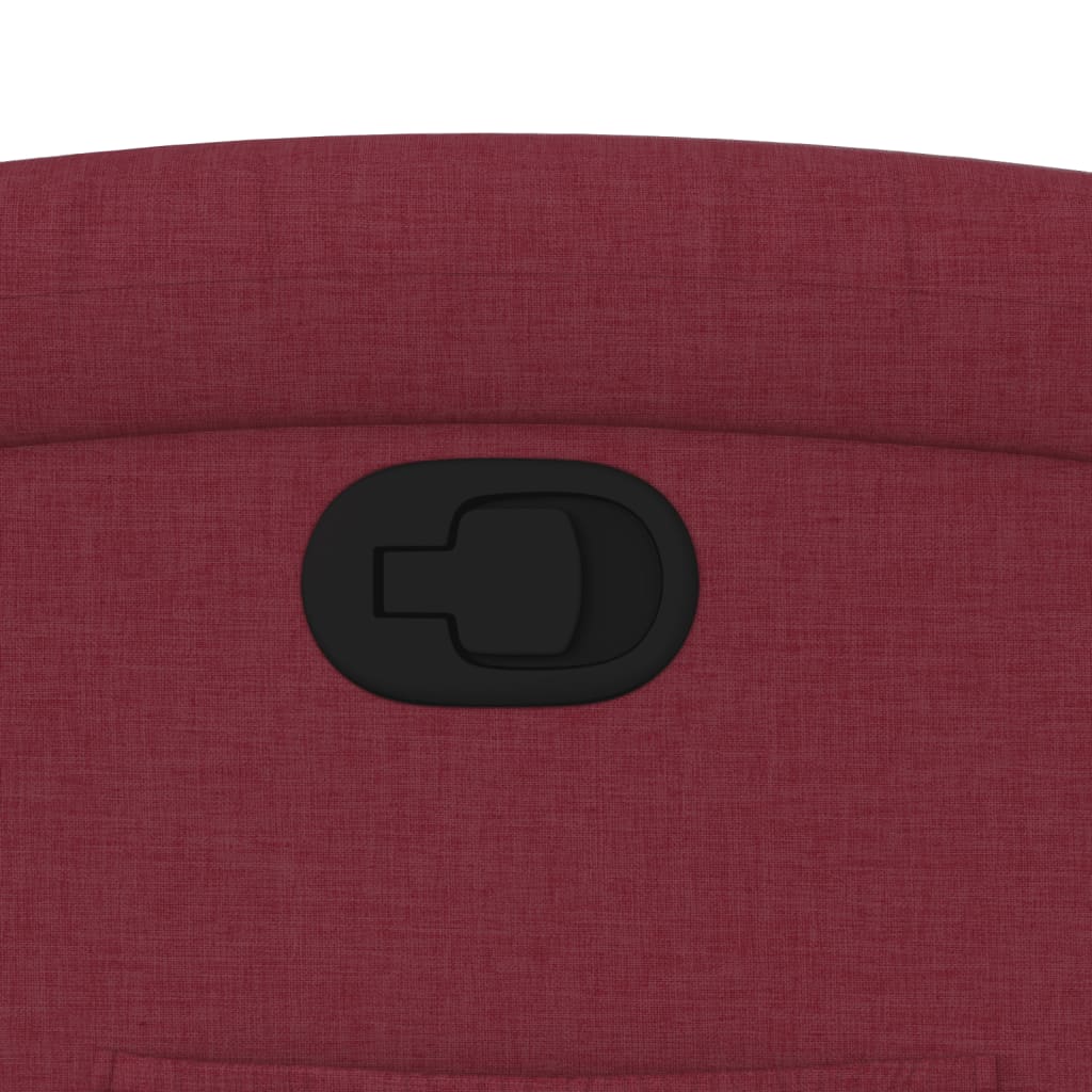 vidaXL Πολυθρόνα Ανακλινόμενη Μπορντό Υφασμάτινη