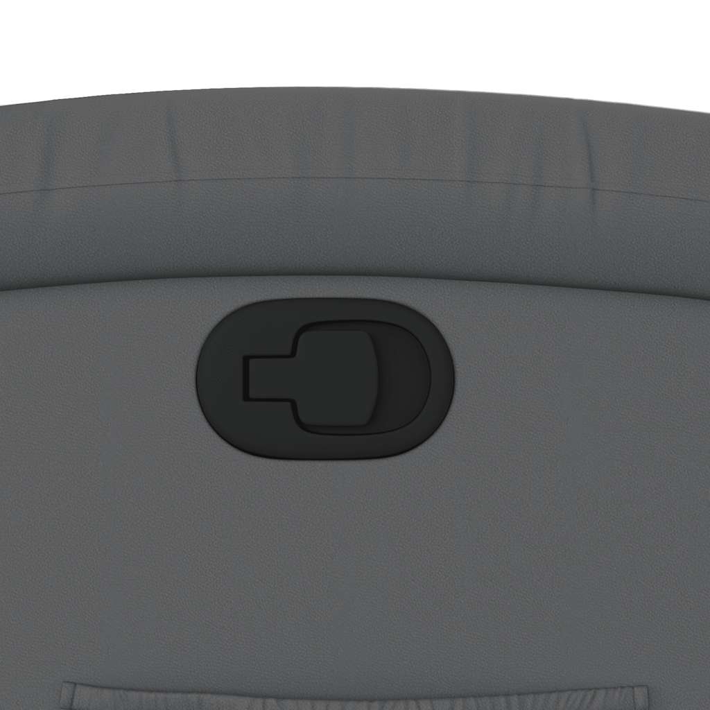 vidaXL Πολυθρόνα Ανακλινόμενη Γκρι από Συνθετικό Δέρμα