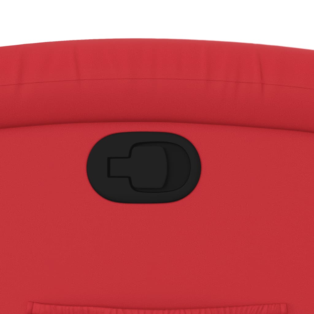 vidaXL Πολυθρόνα Ανακλινόμενη Κόκκινη από Συνθετικό Δέρμα