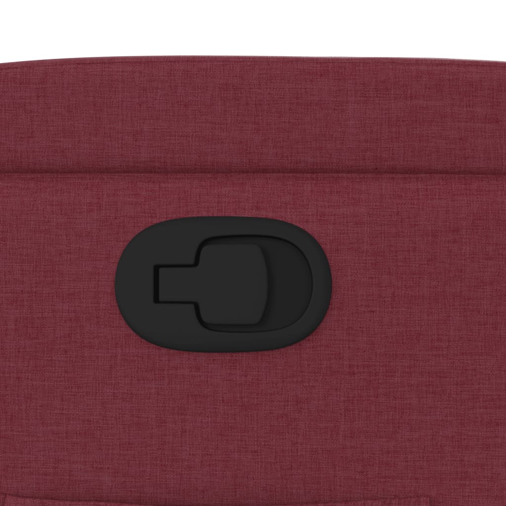 vidaXL Πολυθρόνα Ανακλινόμενη Μπορντό Υφασμάτινη