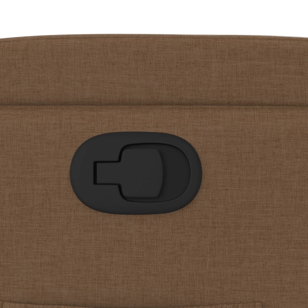 vidaXL Πολυθρόνα Ανακλινόμενη Καφέ Υφασμάτινη