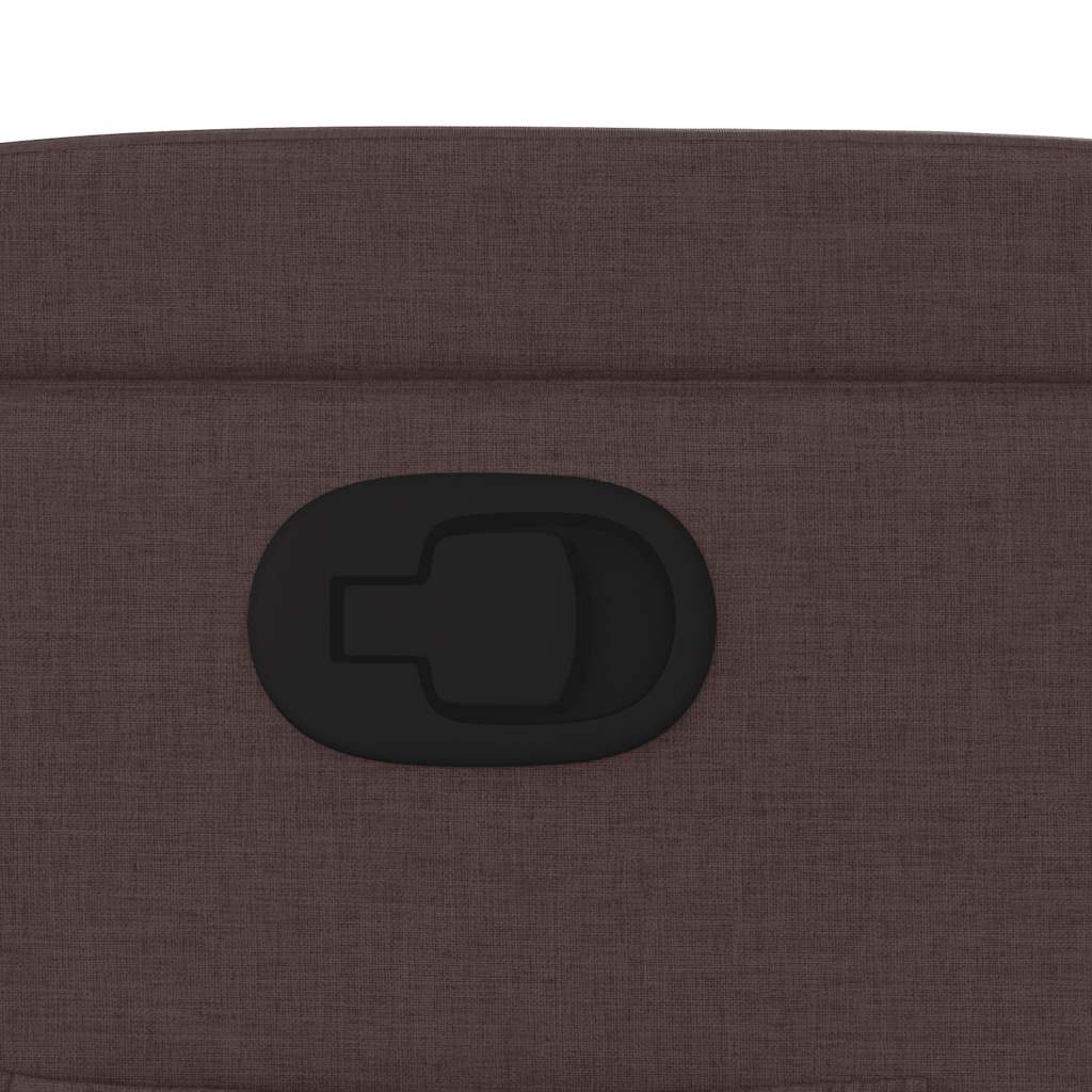 vidaXL Πολυθρόνα Ανακλινόμενη Σκούρο Καφέ Υφασμάτινη