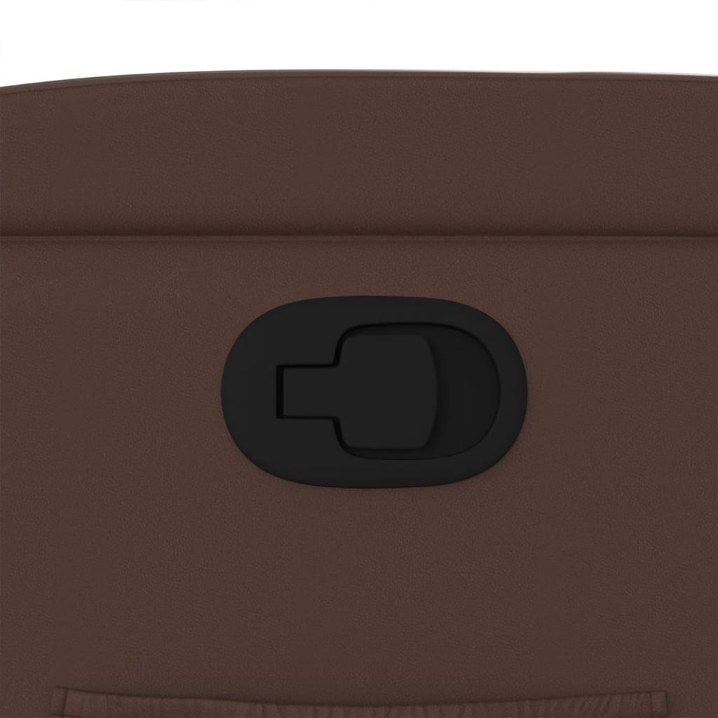 vidaXL Πολυθρόνα Ανακλινόμενη Καφέ από Συνθετικό Δέρμα