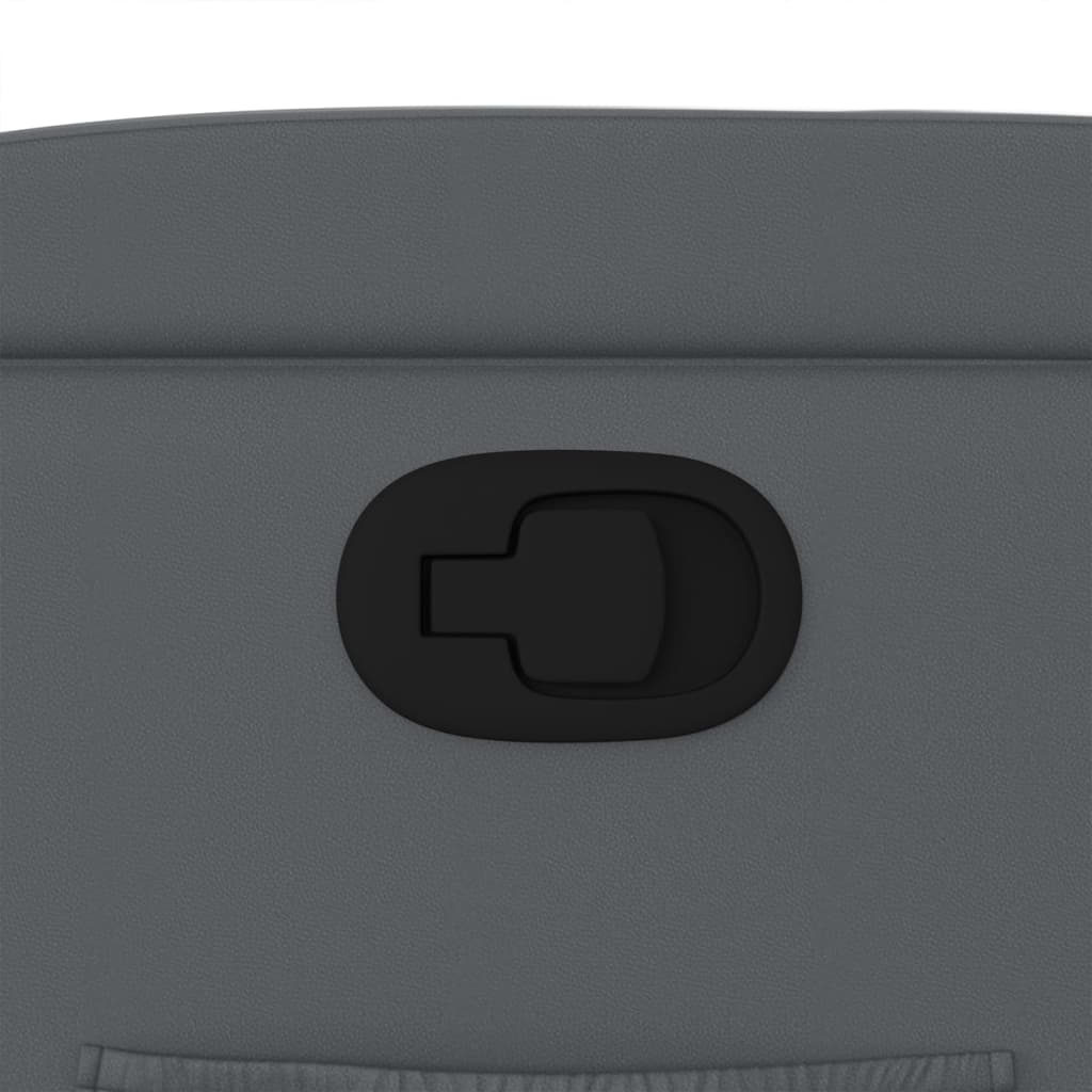 vidaXL Πολυθρόνα Ανακλινόμενη Γκρι από Συνθετικό Δέρμα