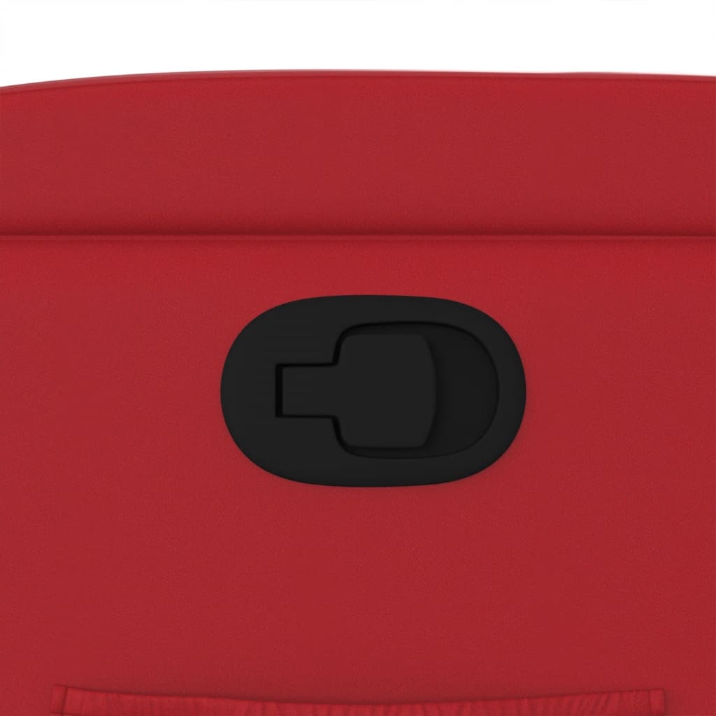 vidaXL Πολυθρόνα Ανακλινόμενη Κόκκινη από Συνθετικό Δέρμα